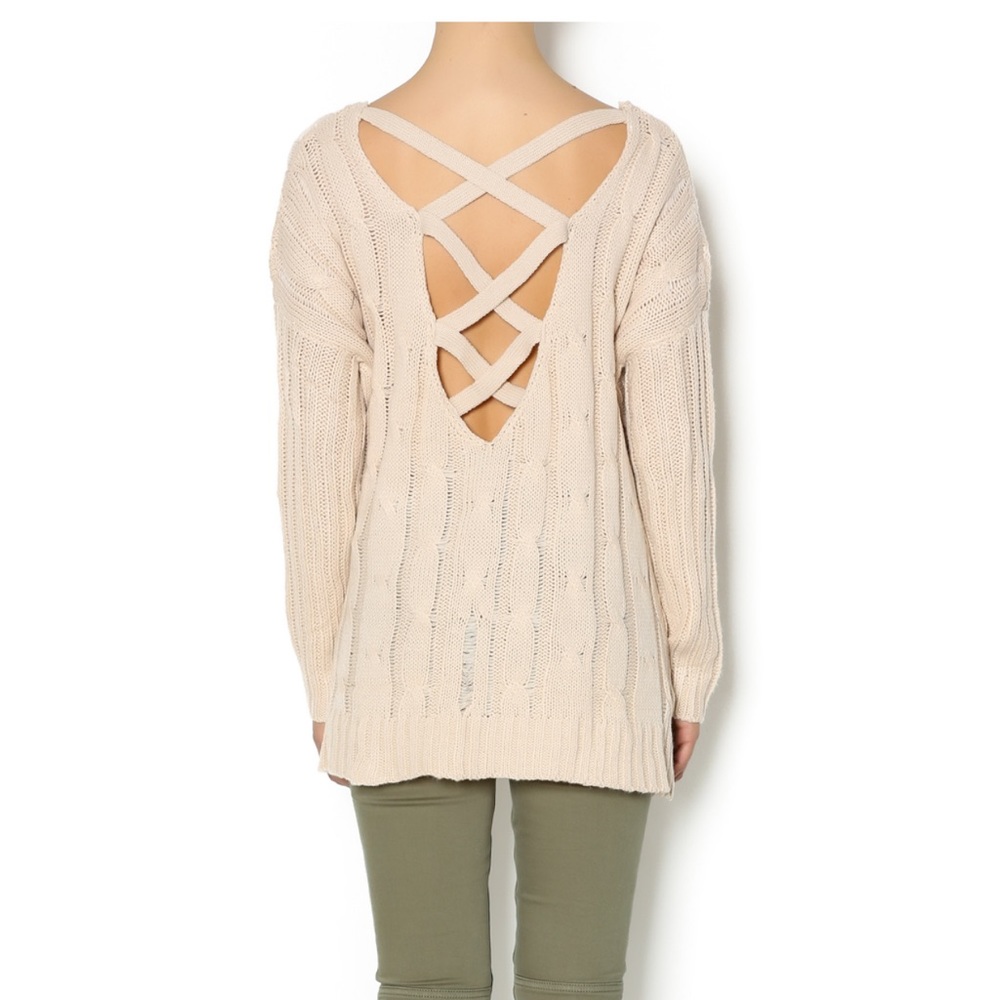 Double Zero Cable Knit Sweater